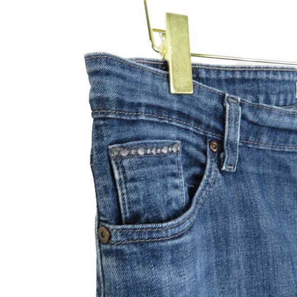 Levi's Mid Rise Skinny Jeans Dark Wash Classic Skinnies Slim Leg 32" Waist - Picture 5 of 11